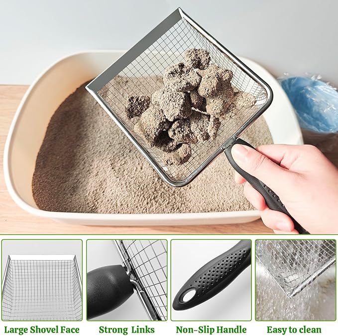 Widened Metal Cat Litter Scoop, Cat Scooper - Image 5