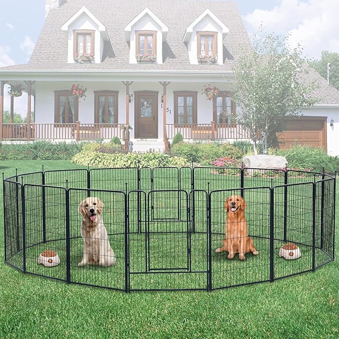 Dog Playpen, Portable Outdoor Dog Fence, Playpen - Image 6