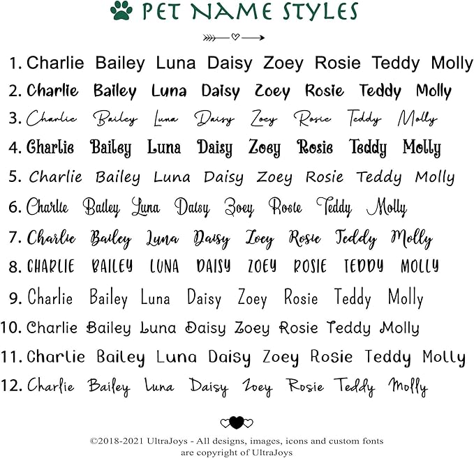 Ultra Joys Dog ID Tag, Custom Dog Tag Personalized Cat Tag, Pet ID Tag - Image 7