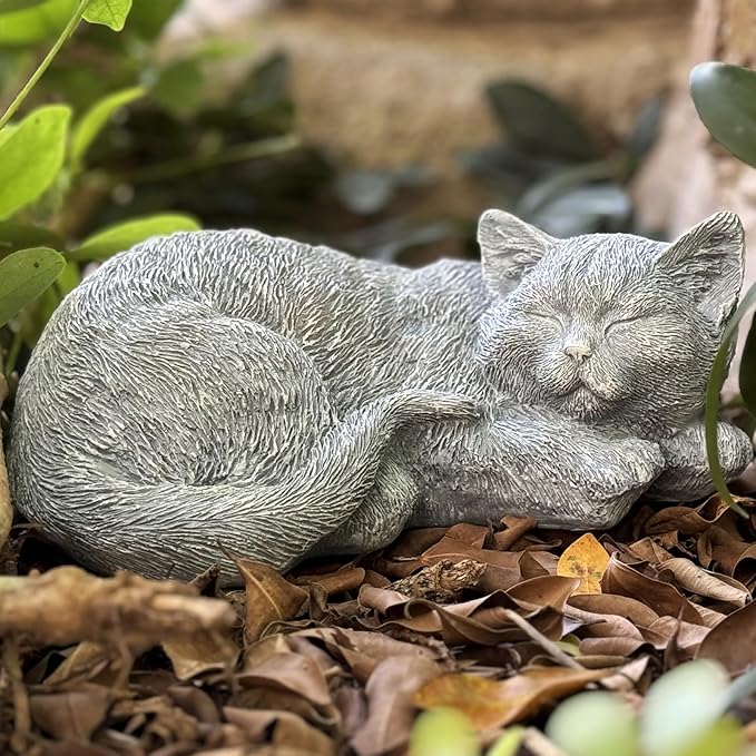 Cats Memorial Stone Garden Statue, Pet Statues Gifts - Image 7