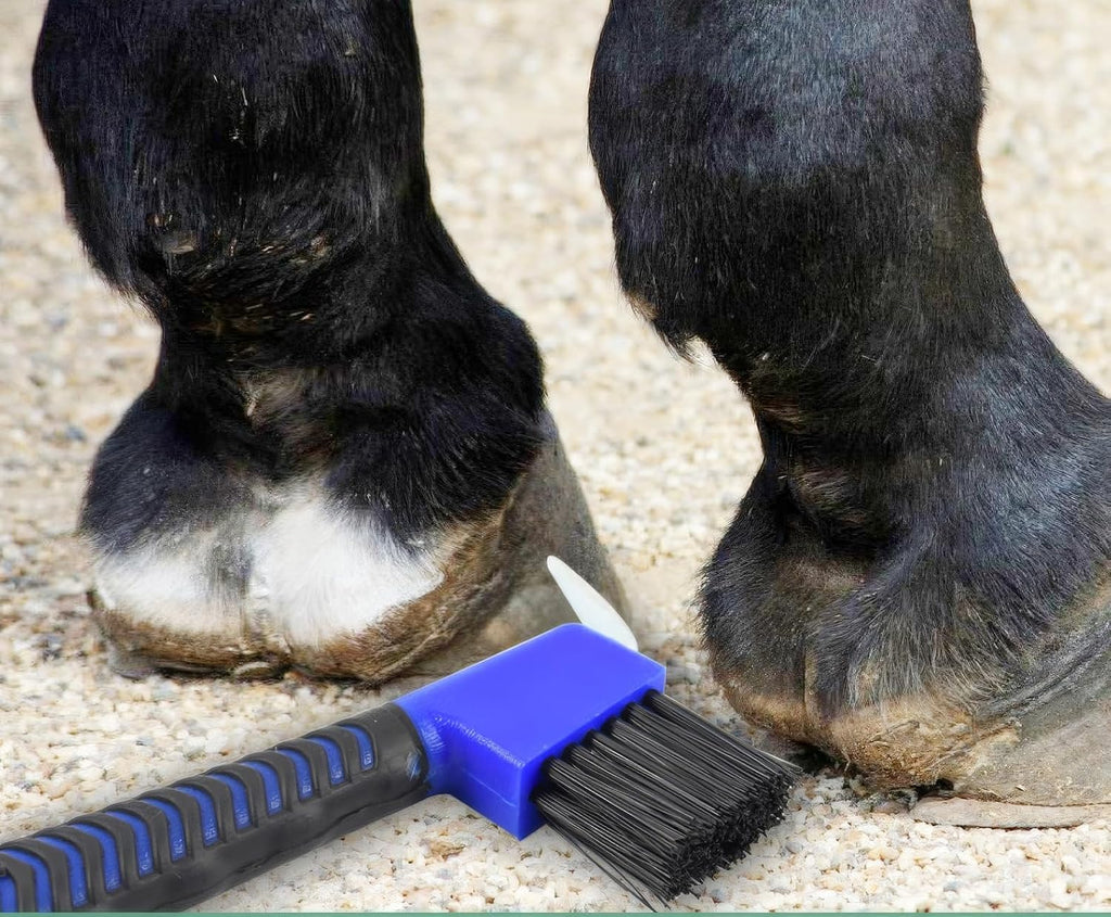 LGEGE Professional Farrier Tool Kit, 7-Piece Set with Storage Bag, Includes Hoof Nipper, Metal Shears and Files, 20 cm