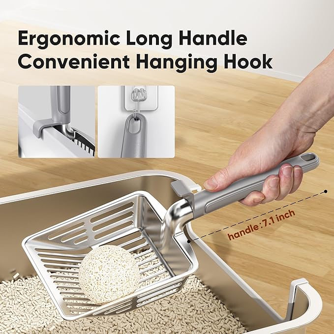 Metal Cat Litter Scoop, Large Cat Scooper - Image 6