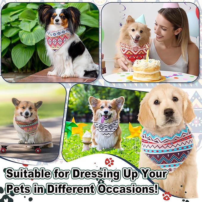 Amylove 120 Pcs St. Patrick's Day Dog Bandanas Bulk Holiday Triangle Dog Pack - Image 6