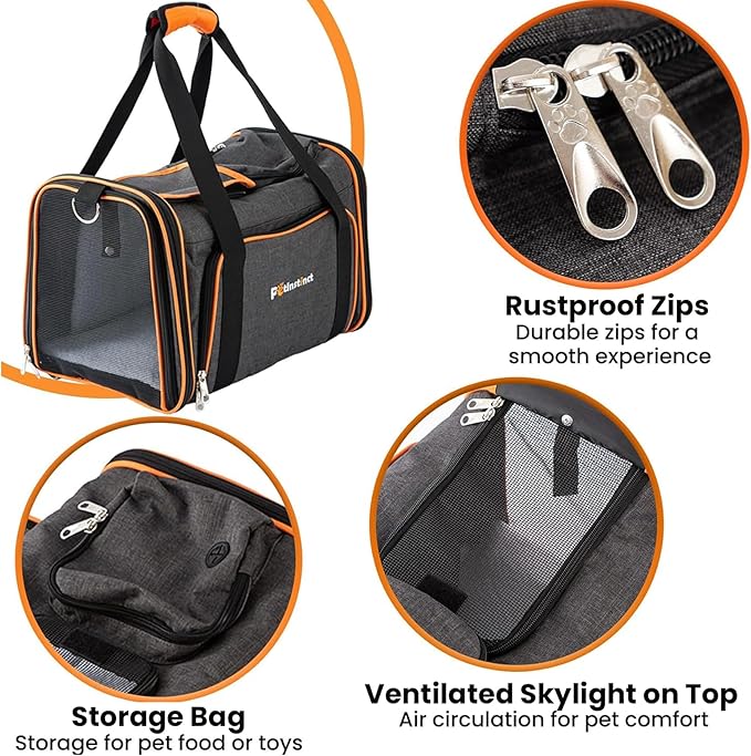 TSA Airline Approved Expandable Pet Carrier, - Image 3