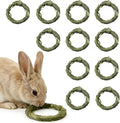 12Pcs Rabbit Timothy Hay Toy Natural Grass Guinea Pig Chew Toys