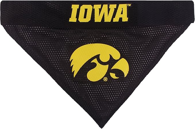 Pets First Collegiate Pet Accessories, Reversible Bandana, Iowa Hawkeyes - Image 3