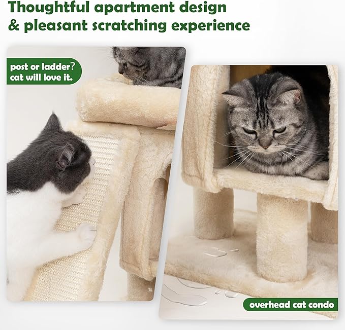 Meowoou Palm Cat Tree Tower for Indoor Cats - Image 4