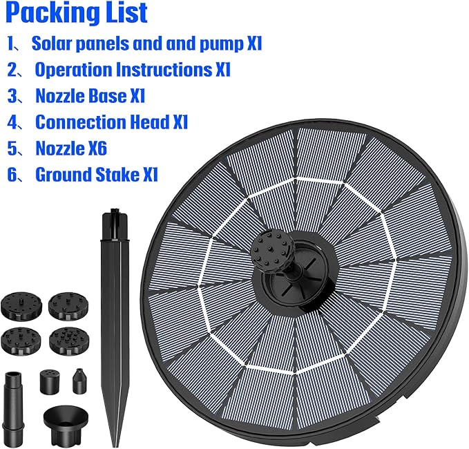 AISITIN DIY Solar Fountain Pump - Image 10