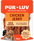 Pur Luv Dog Treats, Chicken Jerky Dog Treat with Real Chicken Breast, 16 oz