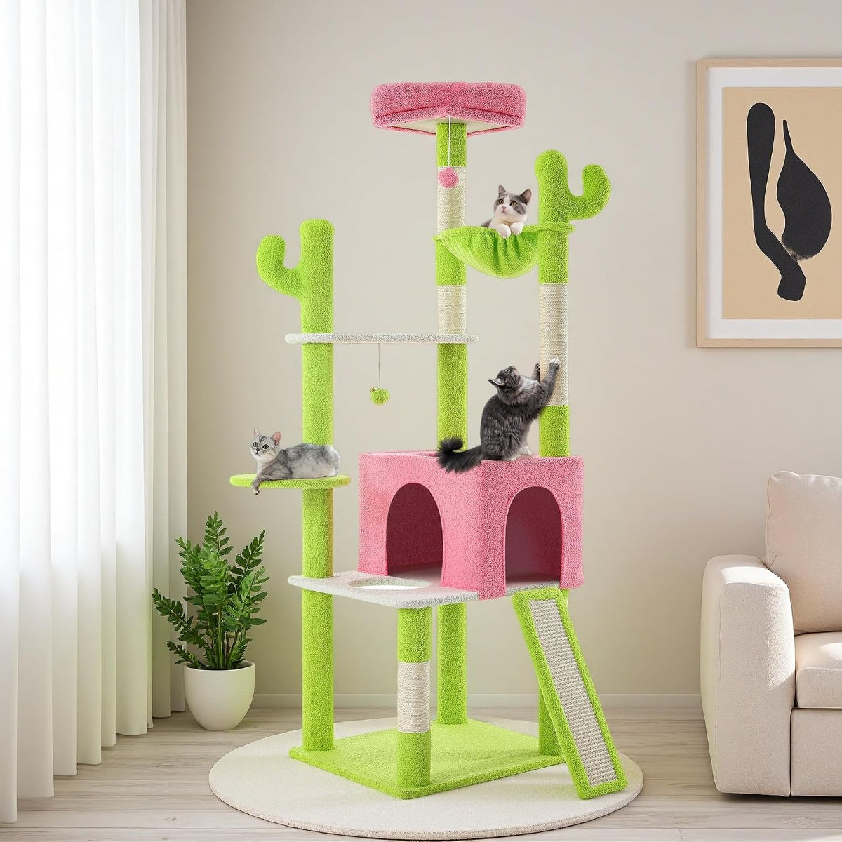 YITAHOME Tall Cactus Cat Tree