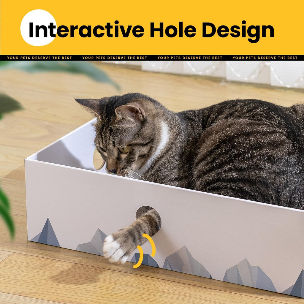 Conlun Cat Scratcher Heavy-Duty Double-Sided Cardboard Pad, 3-Pack
