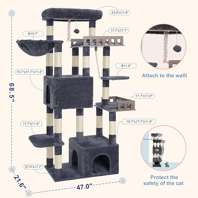 Maine Coon Cat Tree, Heavy Duty Cat Tree - Image 8