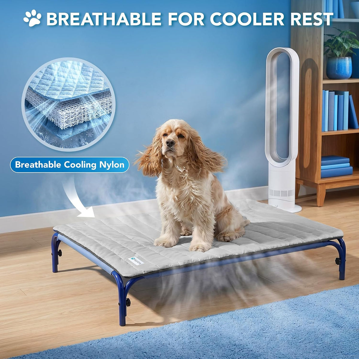 PetAmi Dog Cooling Mat Blanket Pet Pad for Small Medium Cat, Small, 24x32