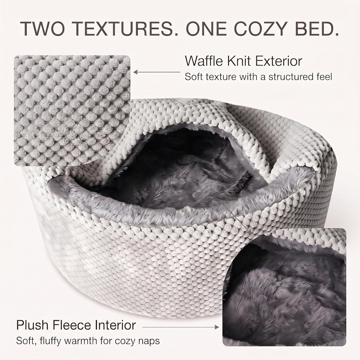 Covered Cat Bed for Kittens & Small Cats,