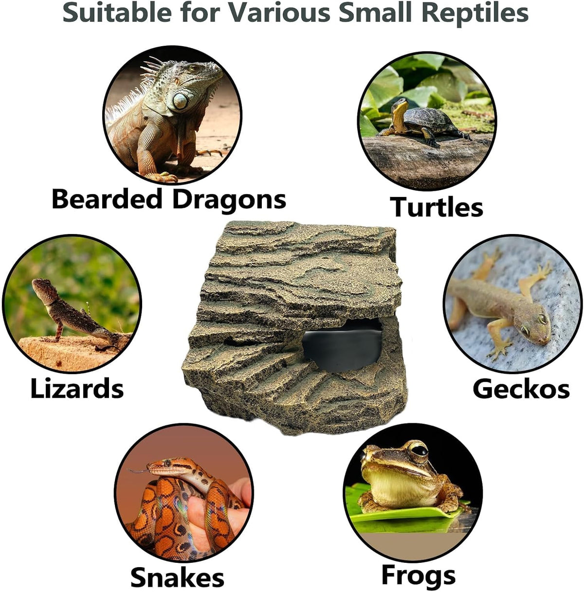 Large Turtle Basking Platform,Bearded Dragon Hide,Reptile Hideout
