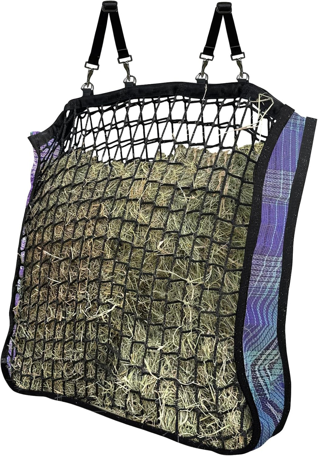 Slow Feed Hay Bag, 4 Flake, Durable Nylon Straps, Atlantis