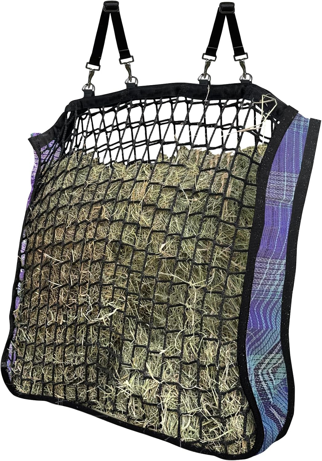 Slow Feed Hay Bag, 4 Flake, Durable Nylon Straps, Atlantis