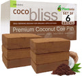 Coco Bliss Coco Coir 650gm Bricks (6-Pack) | Expands Up to 48 Quarts