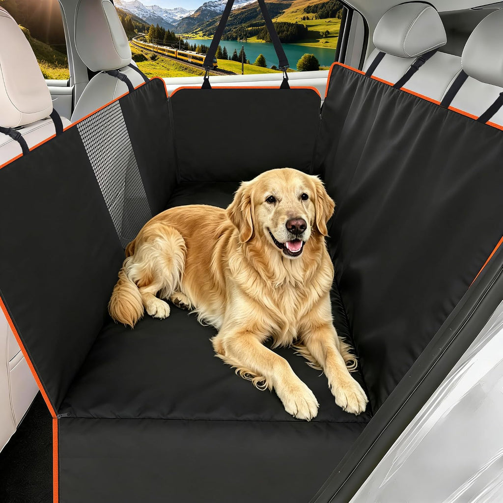 Dog Car Seat Cover for Back Seat; Ultra-Thin and Soft, Waterproof, Wear-Resistant and Easy to Clean—Compatible with Plush Seat Cushions