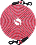 30FT Reflective Tie-Out Rope for Medium Large Dogs Long Dog Tether