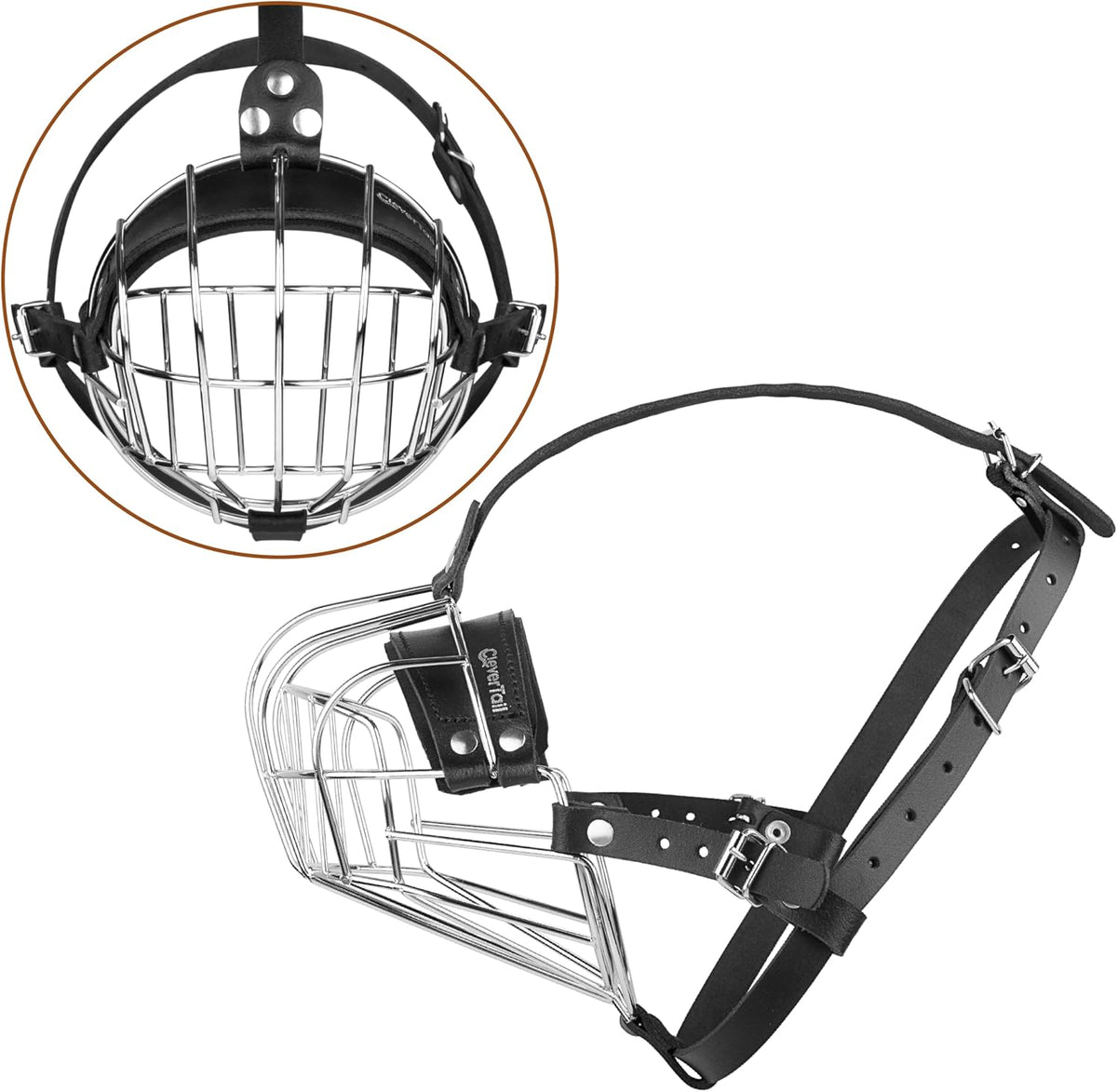Metal Muzzle for Boxer Dog Breed – Bite Proof Boxer Muzzle for Medium and Large Sized Dogs – Steel Wire Basket Muzzles for Dogs English Bulldog, American Bulldog etc.