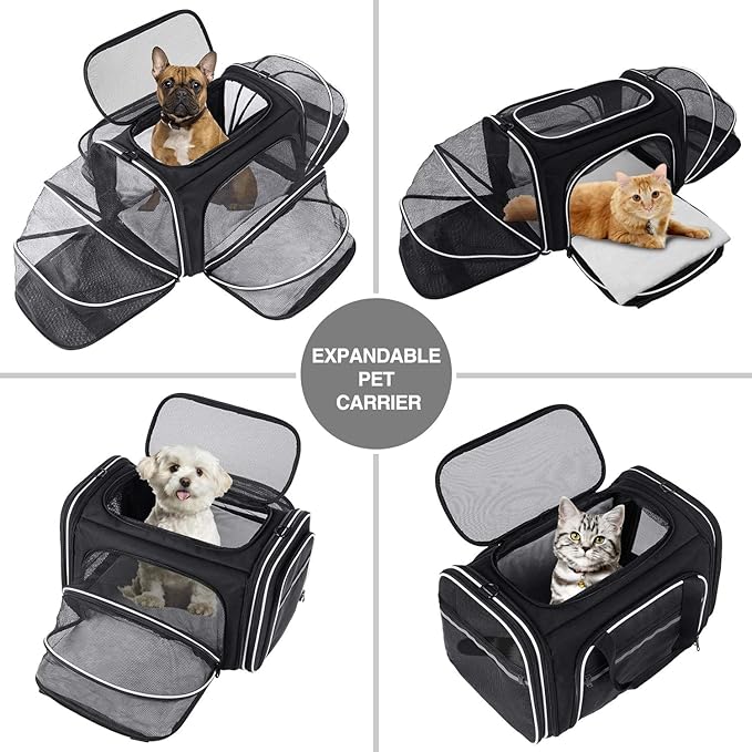 TSA Airline Approved Large Pet Travel Carrier, 4 Sides Expandable - Image 9