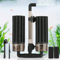 hygger Aquarium Double Sponge Filter: Upgraded Sponge Filter with Larger Filtration Area, Come with Extendable Clip, 2 Spare Biochemical Sponges, Bioceramic Balls, for Freshwater Saltwater Tank - M