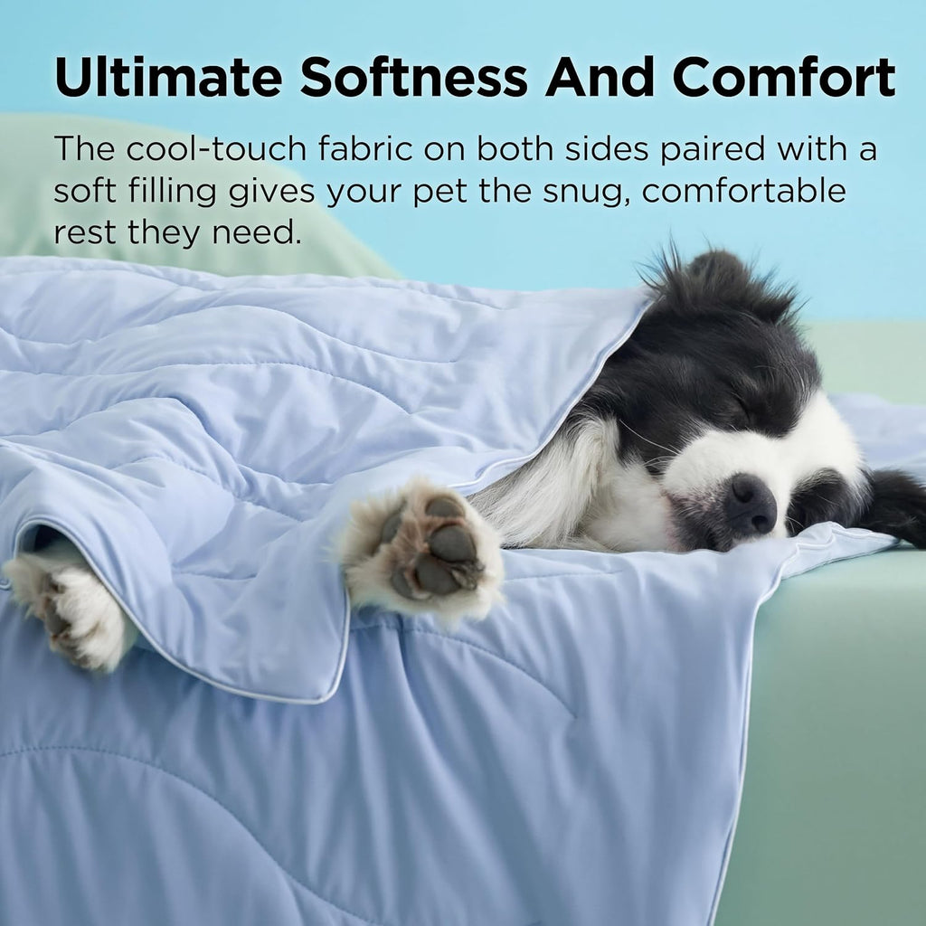 Bedsure ArcticMax™ Q-MAX>0.5 Premium Cooling Blanket for Large Dogs，40x50”
