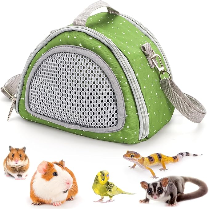 Coloch Hamster Carrier Bag, Small Pet Outgoing Travel Pouch Breathable Guinea by Coloch