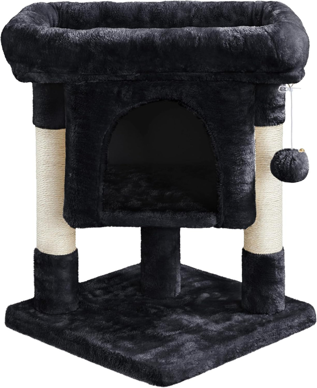 Yaheetech Cat Bed with Scratching Post, 23.5in Sisal Cat Scratcher