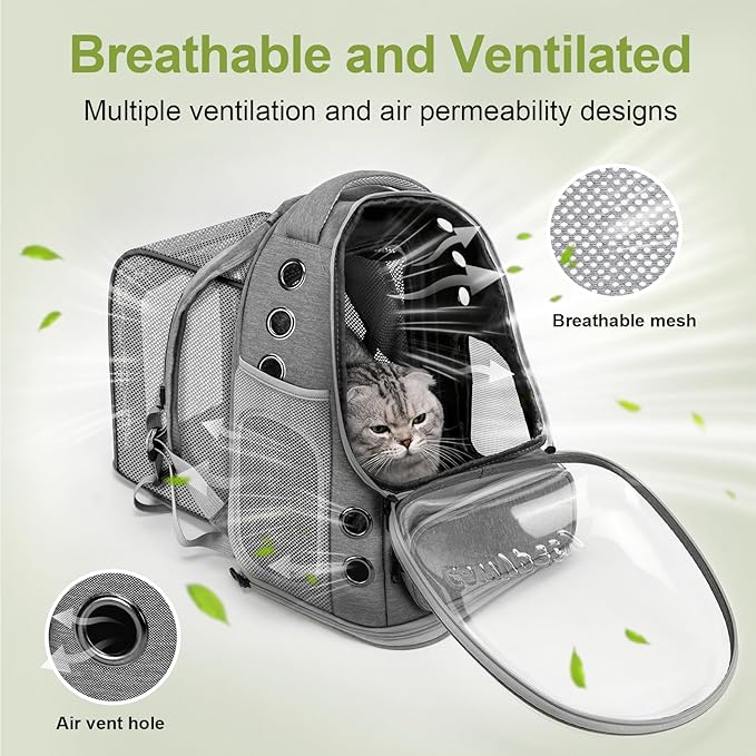 Expandable Cat Backpack, Cat Bubble Backpack Carrier - Image 3