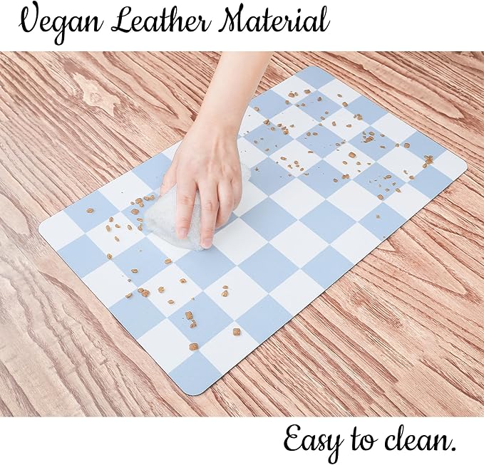 Ralxion Checkered Dog Feeding Mat, Absorbent Mats - Image 6