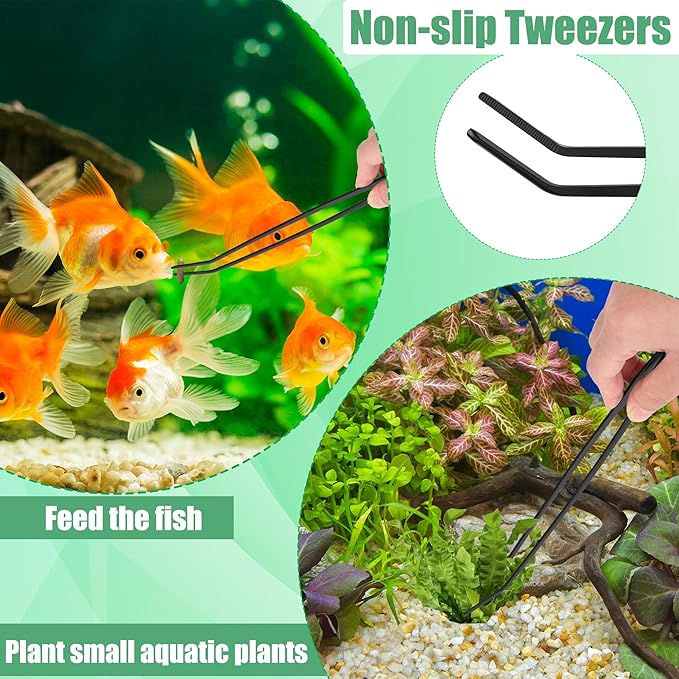 Aquarium Aquascape Tools Kit, 4 in 1 Anti-Rust Aquatic Plant Aquascaping Tool - Image 5
