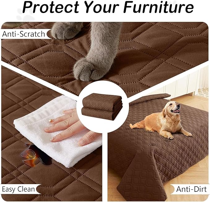 hyha Waterproof Dog Bed Blanket, Soft Pet Blankets, Waterproof Couch Cover - Image 4