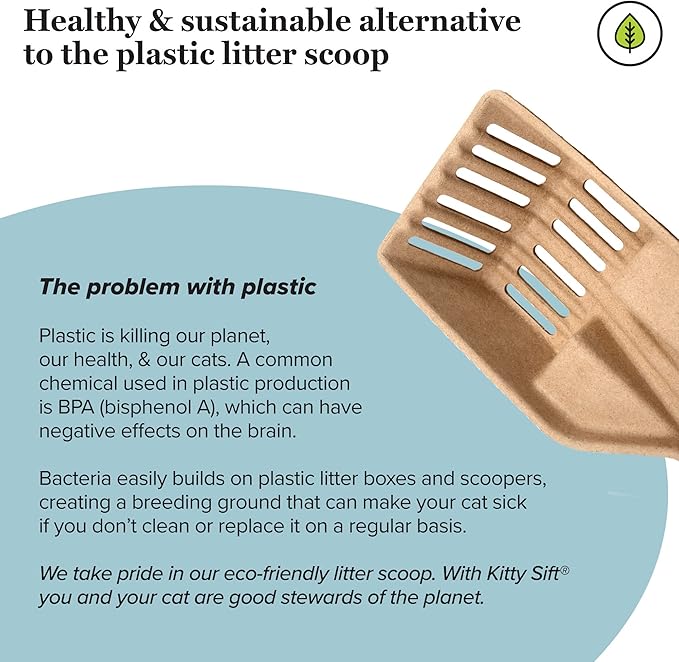 Kitty Sift FiberScoop Disposable Litter Scoop, Plastic-Free & Sustainable - Image 7