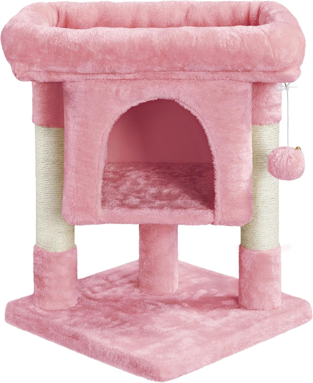 Yaheetech Cat Bed with Scratching Post, 23.5in Sisal Cat Scratcher