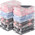 Tudomro 8 Pcs Guinea Pig Fleece Cage Liners, White Star, 16 x 24 Inch