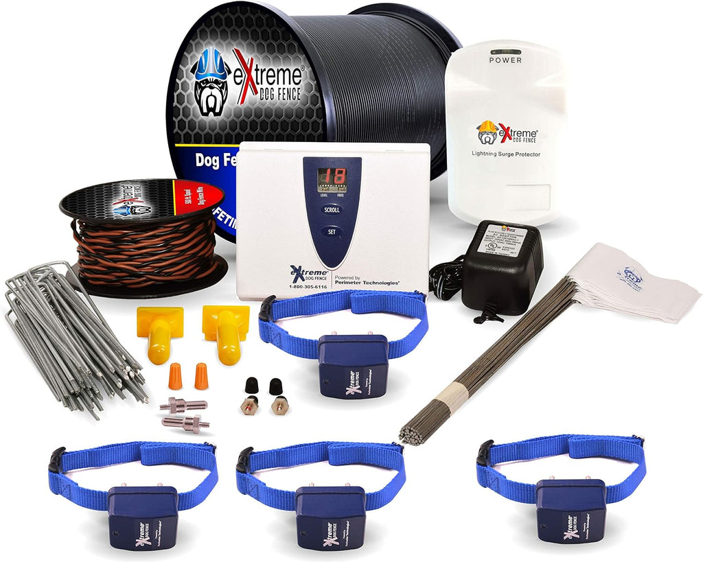 Underground Electric Dog Fence Kit, Pro Grade, 1-Dog, 1000 ft