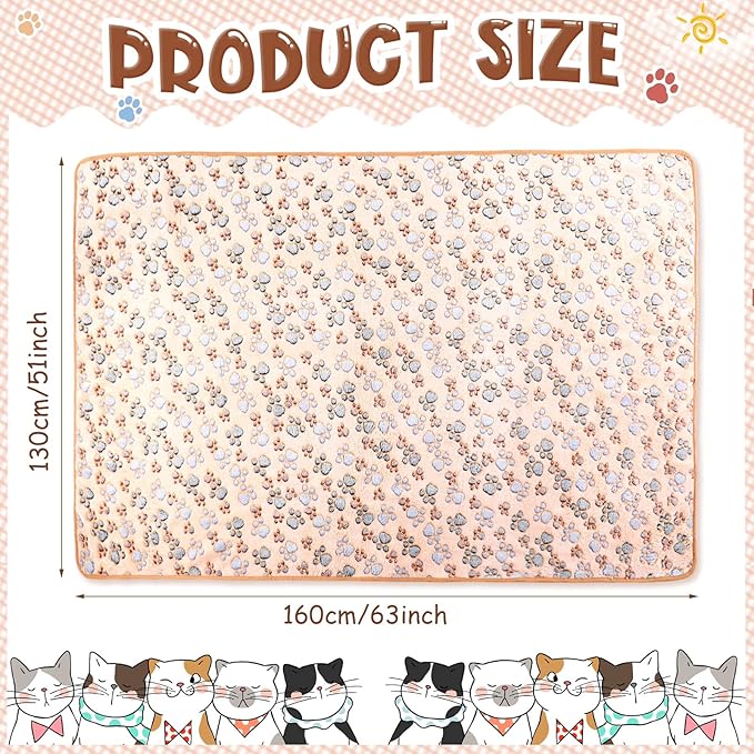 Tatuo 4 Pcs Dog Blanket for Pet Cat Blankets Indoor Puppy Teething Stuff Toys - Image 5