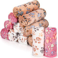 Tegeme 12 Pcs Pet Blankets Soft Fluffy Fleece Dog Cat Warm Paw Print Pattern by Tegeme