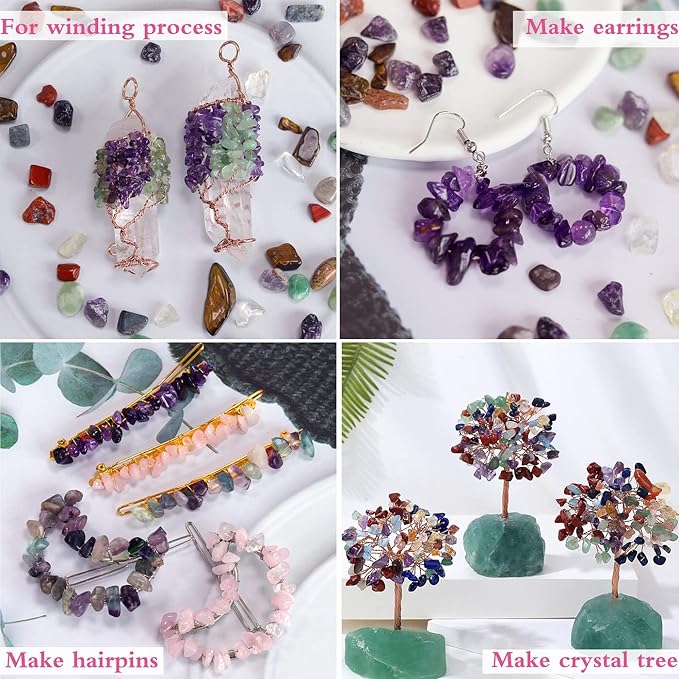 Green Aventurine Healing Crystal Chips Bulk Gemstones Sets Tumbled Crushed - Image 5