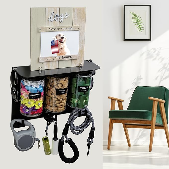 Dog Treat Holder For Wall Storage For Pets, Premium Pet Wall Organizer - Image 4