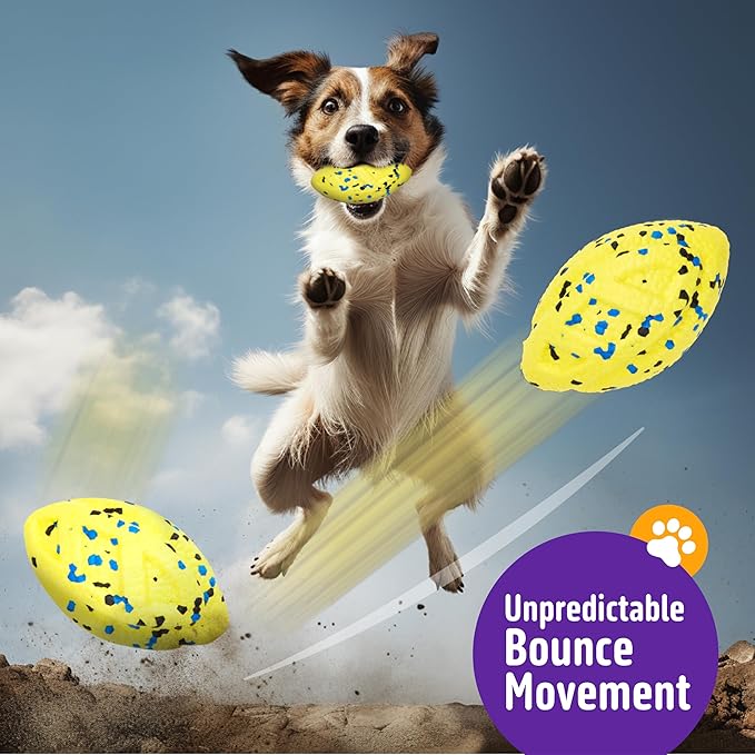 Dog Balls, Chewers Durable Teething Molar Tug Dog Toys, Interactive Fetch Balls - Image 3