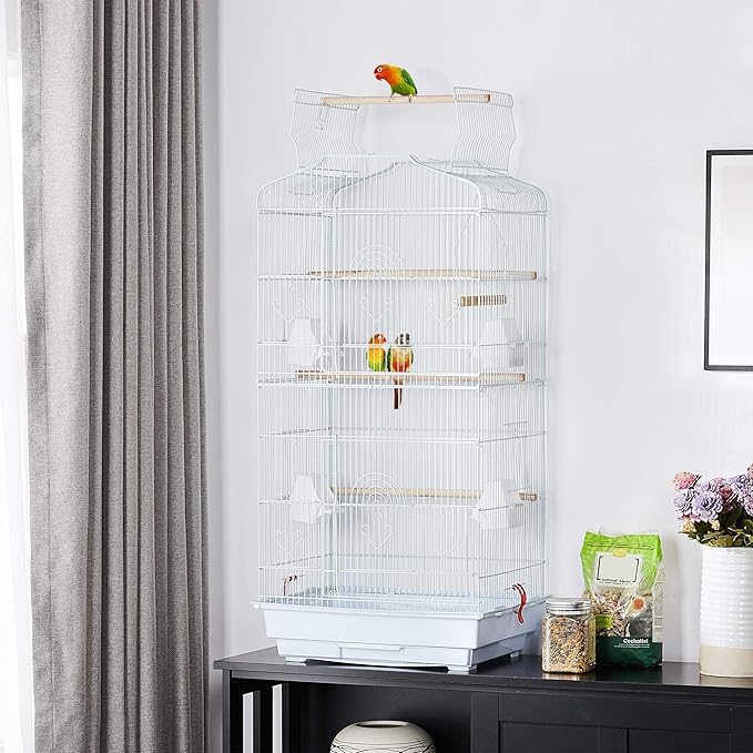 Yaheetech 41'' Open Top Medium Size Quaker Parrot Bird Cage Cockatiel Indian - Image 2
