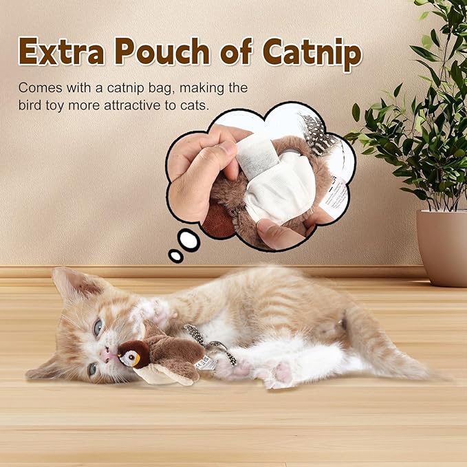 Chirping Bird Cat Toy - Image 3