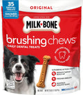 Milk-Bone Brushing Chews, Small/Medium, Original Flavor, 35 Dental Treats