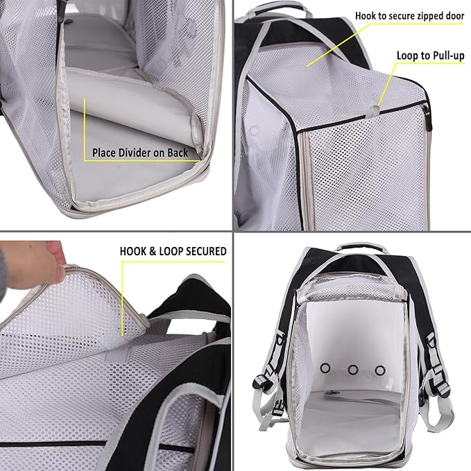 Dual Extension Pet Backpack Carrier - Image 5