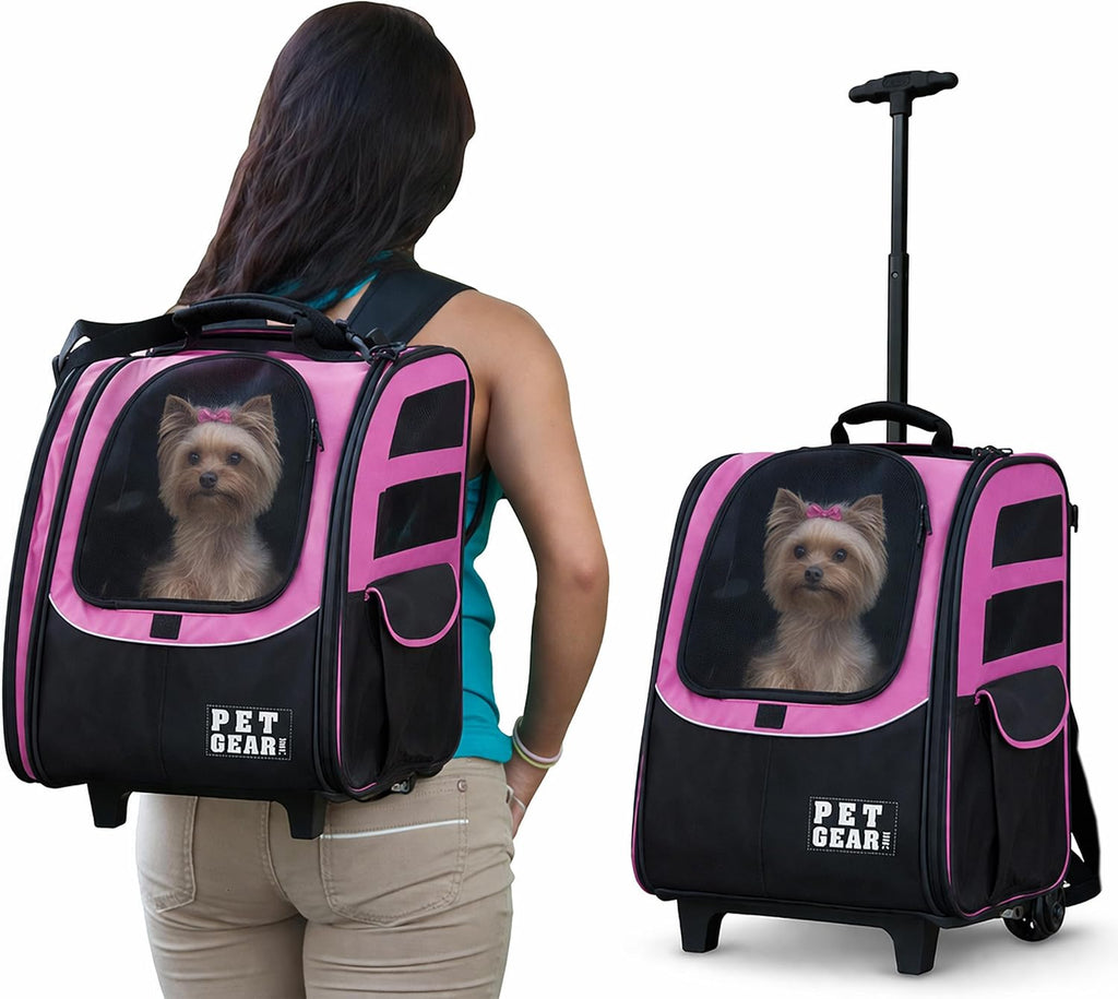 Pet Gear I-GO2 Roller Backpack, Large Traveler, Green Clover