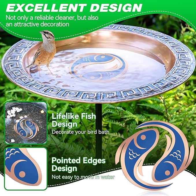 Saillong 2 Pack Bird Bath Copper Disk, Reinforced 99.99% Pure Copper Bird Bath - Image 5