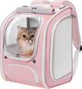 Pecute Cat Backpack Carrier,Large Space Cat Bubble Backpack,Ergonomic,Pink